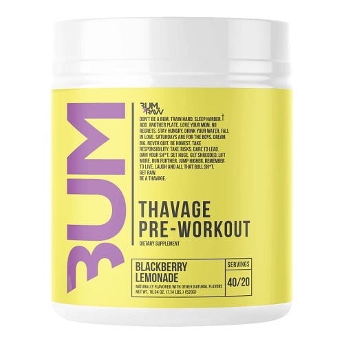 CBUM Thavage Pre Workout RAW Nutrition