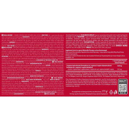 Scitec Nutrition Mega Arginine, 120 Mega Caps