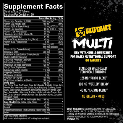 Mutant Multi, 60 Tablets