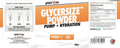 Per4m Glycersize Powder, 90g, 30 Servings