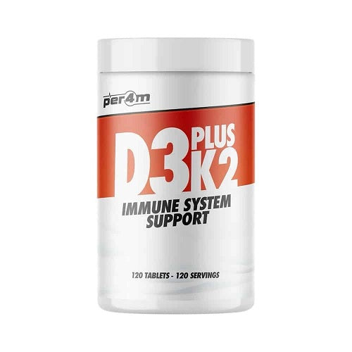Per4m Vitamin D3 Plus K2, 120 Tablets