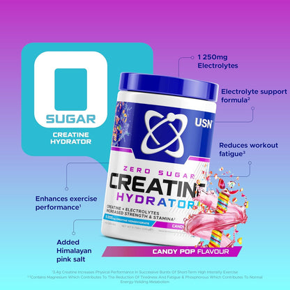 USN Creatine Hydrator, 330g Zero Sugar