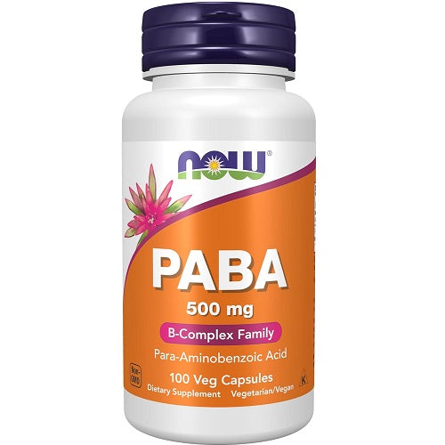 Now Foods PABA, 500mg, 100 Capsules