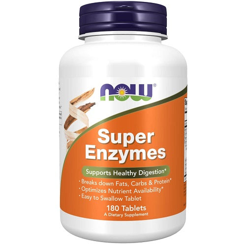 Now Foods Super Enzymes, 180 Tablets