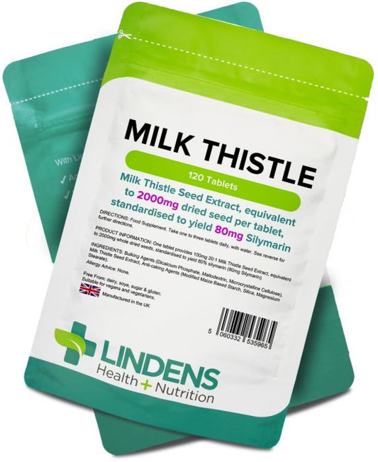 Lindens Milk Thistle Seed Extract 100mg (2000mg eq)